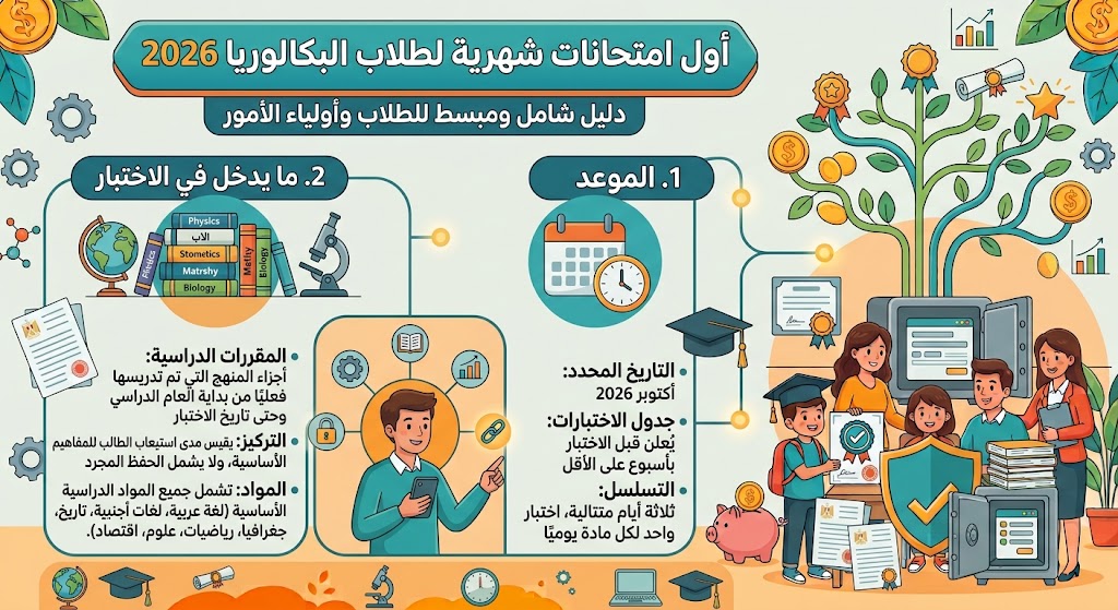 امتحانات البكالوريا 2026 في أكتوبر.. الموعد والمقرر وطريقة الاستعداد